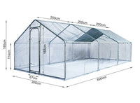 Huge 6 x 3m Steel Dog Enclosure with Roof