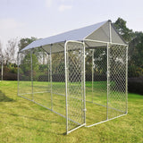 4.6 x 1.5m Steel Dog Enclosure with Roof