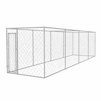 8x2m Steel Dog Enclosure with Roof