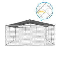 4 x 4m Steel Dog Enclosure with Roof
