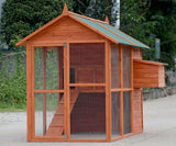 Two Storey Chicken Coop with Large Run