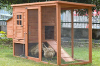 XL Rectangular Chicken Coop with Run