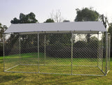 4.6 x 1.5m Steel Dog Enclosure with Roof