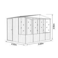 XL Steel Bird Aviary (Silver)