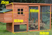 XL Chicken Coop and Run Combo