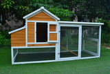 Large Chicken Coop Hen House with Run Built in